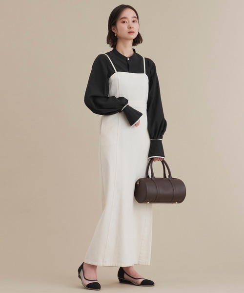 NEUNA（ヌナ）の「【シアーな肌見えロマンティックムード。】4cmヒールポインテッドトゥシアー切り替え/チュールパンプス/パーティーシューズ（パンプス・レディース・ブラック/ブラック×ホワイト・SMALL/MEDIUM/LARGE）」の9枚目の写真