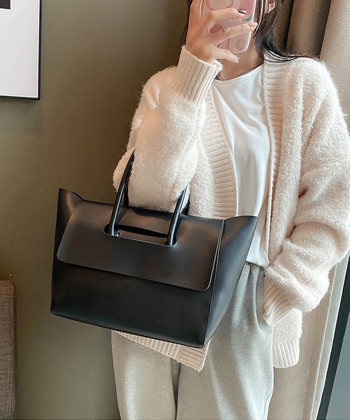 shopnikoniko(ショップニコニコ)の「合成皮革 トートバッグ(トートバッグ・レディース・ベージュ/ブラック/ブラウン・フリー)」の11枚目の写真