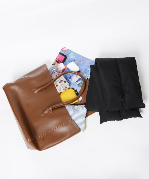 shopnikoniko(ショップニコニコ)の「合成皮革 トートバッグ(トートバッグ・レディース・ベージュ/ブラック/ブラウン・フリー)」の14枚目の写真