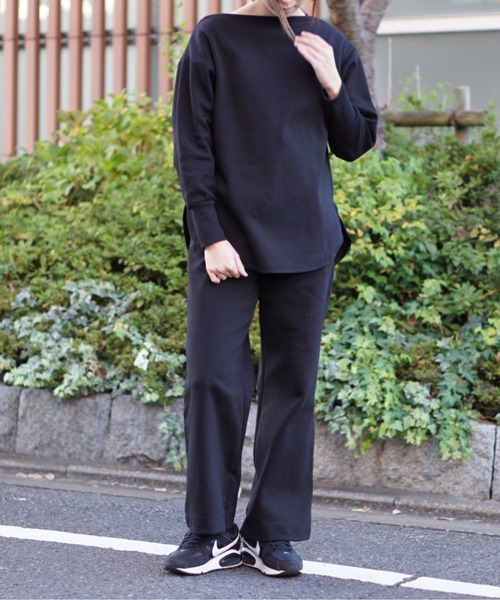 made in standard （メイドインスタンダード）の「MADE IN STANDARD/メイドインスタンダード SET-UP TOPS（Tシャツ/カットソー・レディース・ベージュ/ブラック・ONE SIZE）」の13枚目の写真