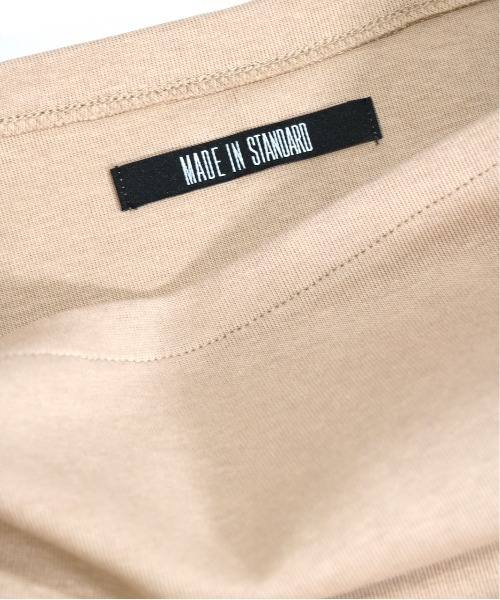 made in standard （メイドインスタンダード）の「MADE IN STANDARD/メイドインスタンダード SET-UP TOPS（Tシャツ/カットソー・レディース・ベージュ/ブラック・ONE SIZE）」の18枚目の写真