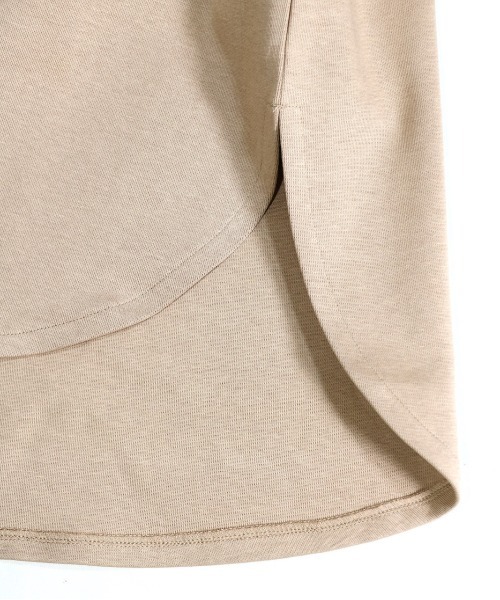 made in standard （メイドインスタンダード）の「MADE IN STANDARD/メイドインスタンダード SET-UP TOPS（Tシャツ/カットソー・レディース・ベージュ/ブラック・ONE SIZE）」の21枚目の写真