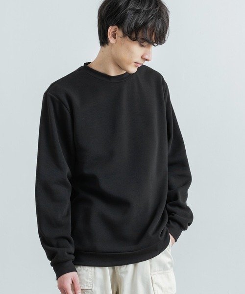 Rocky Monroe(ロッキーモンロー)の「裏起毛クルーネックスウェットシャツトレーナー(スウェット・メンズ・ブラック/グレー/チャコール・LL/M/L)」の2枚目の写真