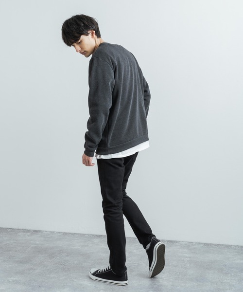 Rocky Monroe(ロッキーモンロー)の「裏起毛クルーネックスウェットシャツトレーナー(スウェット・メンズ・ブラック/グレー/チャコール・LL/M/L)」の22枚目の写真