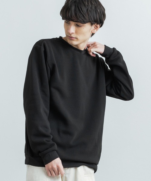 Rocky Monroe(ロッキーモンロー)の「裏起毛クルーネックスウェットシャツトレーナー(スウェット・メンズ・ブラック/グレー/チャコール・LL/M/L)」の4枚目の写真