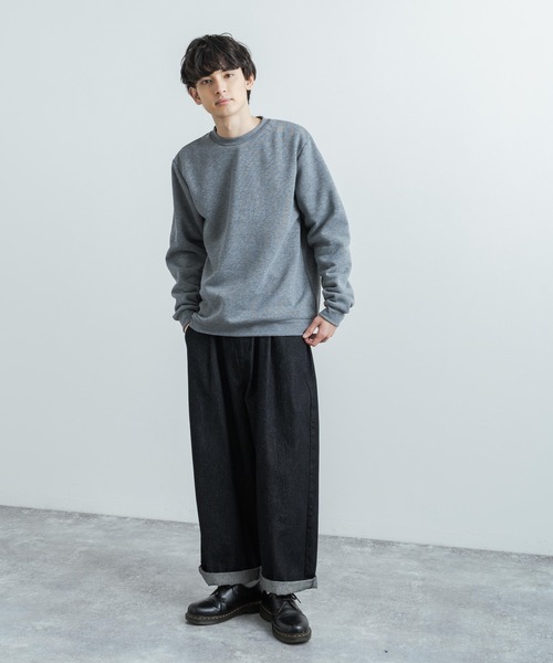 Rocky Monroe(ロッキーモンロー)の「裏起毛クルーネックスウェットシャツトレーナー(スウェット・メンズ・ブラック/グレー/チャコール・LL/M/L)」の13枚目の写真