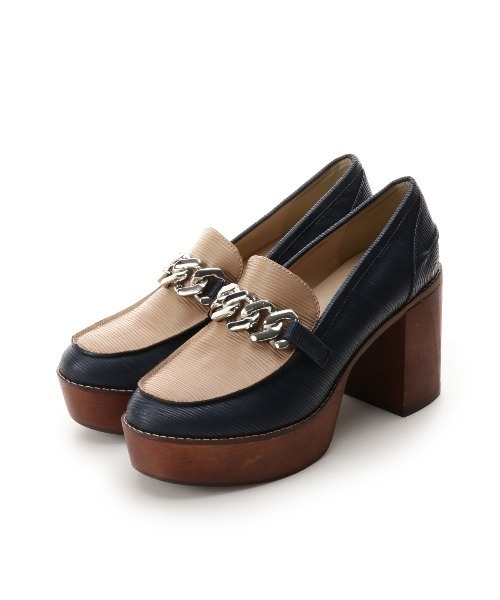 REDYAZEL(レディアゼル)の「ビット付き厚底ローファー(パンプス・レディース・ベージュ/ブルー・SMALL/MEDIUM)」の18枚目の写真