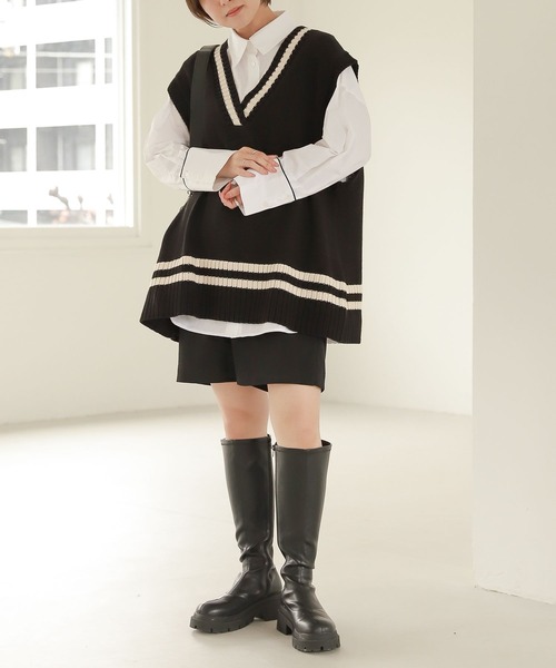Heather   ヘザー  ビジューラビットベスト  FREESIZE　新品 WZIPショートブルゾン 146960（ブルゾン）｜Heather（ヘザー）の