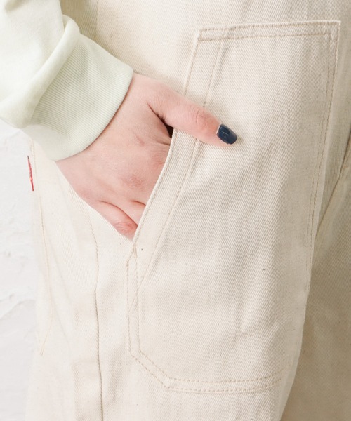 Dickies(ディッキーズ)の「Dickies ディッキーズ ツイルオーバーオール(サロペット/オーバーオール・レディース・ベージュ/ブラック/アイボリー・M/L)」の12枚目の写真
