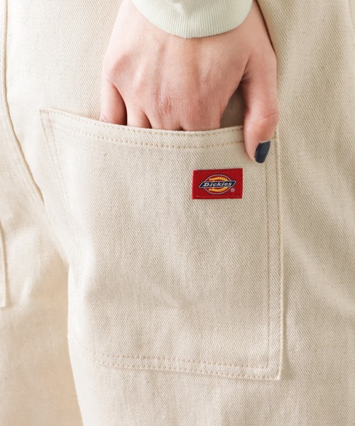 Dickies(ディッキーズ)の「Dickies ディッキーズ ツイルオーバーオール(サロペット/オーバーオール・レディース・ベージュ/ブラック/アイボリー・M/L)」の14枚目の写真