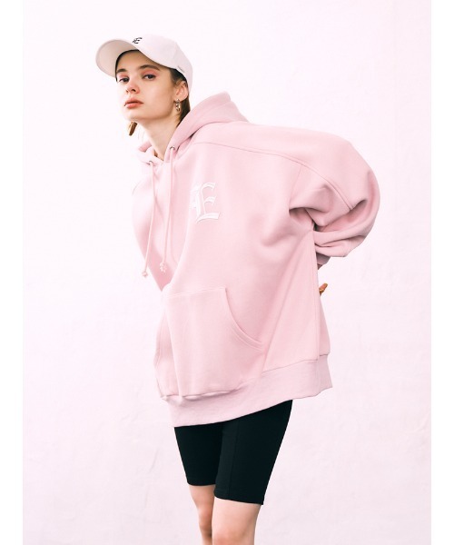 ENVYM（アンビー）の「オーバールーズロゴＰＯ（Tシャツ/カットソー・レディース・ホワイト/ブラック/ベージュ/ピンク・FREE）」の4枚目の写真