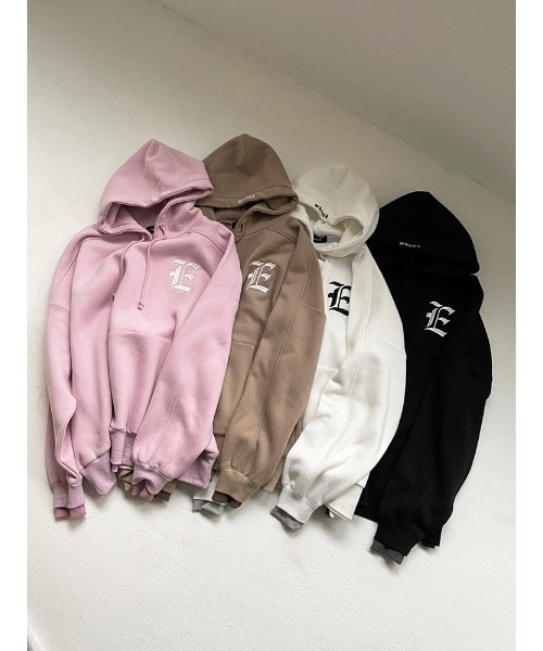 ENVYM（アンビー）の「オーバールーズロゴＰＯ（Tシャツ/カットソー・レディース・ホワイト/ブラック/ベージュ/ピンク・FREE）」の5枚目の写真