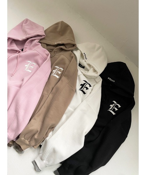 ENVYM（アンビー）の「オーバールーズロゴＰＯ（Tシャツ/カットソー・レディース・ホワイト/ブラック/ベージュ/ピンク・FREE）」の6枚目の写真