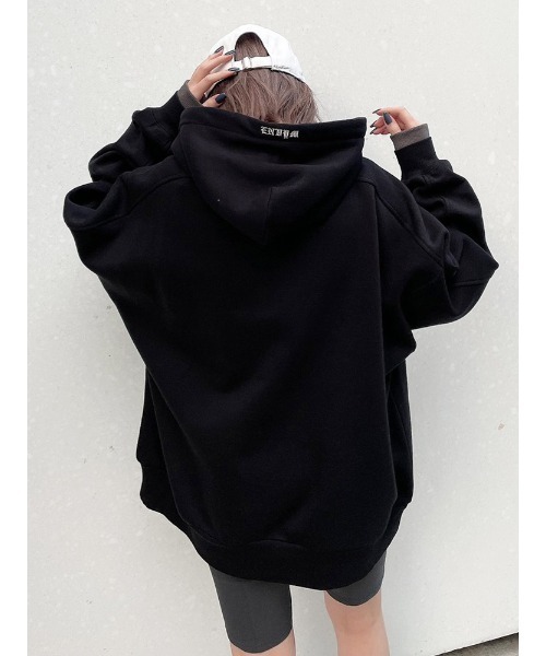 ENVYM（アンビー）の「オーバールーズロゴＰＯ（Tシャツ/カットソー・レディース・ホワイト/ブラック/ベージュ/ピンク・FREE）」の14枚目の写真