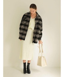 Over check shirt ジャケット