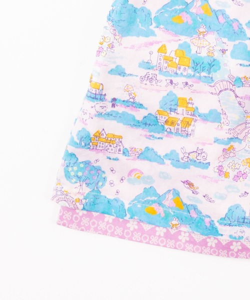 KP（ケーピー）の「おさんぽプリントとレースプリントのリバーシブルジャンパースカート(110-130cm)（ジャンパースカート・キッズ・オフホワイト/ピンク・110cm/120cm/130cm）」の8枚目の写真