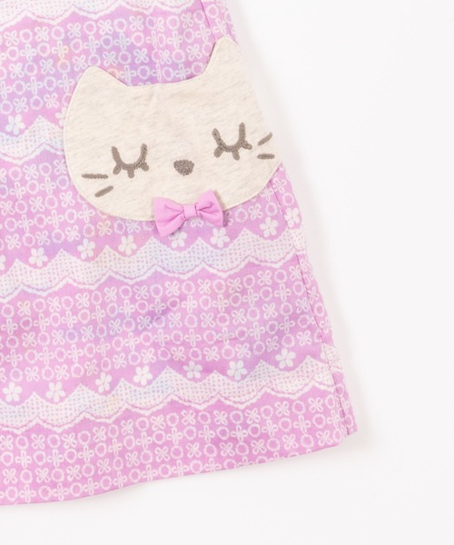 KP（ケーピー）の「おさんぽプリントとレースプリントのリバーシブルジャンパースカート(110-130cm)（ジャンパースカート・キッズ・オフホワイト/ピンク・110cm/120cm/130cm）」の12枚目の写真