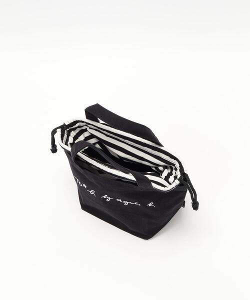 To b. by agnes b.（トゥービーバイアニエスベー）の「WR56 SAC  ロゴミニトートバッグ（トートバッグ・レディース・ブラック・FREE）」の5枚目の写真