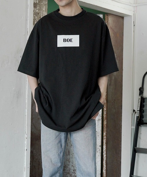 me+em select（ミームセレクト）の「ロゴビックTシャツ（Tシャツ/カットソー・メンズ・ホワイト/ブラック・FREE）」の2枚目の写真