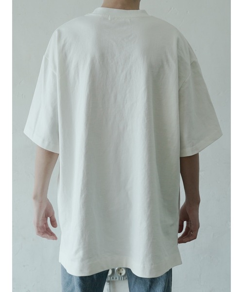 me+em select（ミームセレクト）の「ロゴビックTシャツ（Tシャツ/カットソー・メンズ・ホワイト/ブラック・FREE）」の5枚目の写真