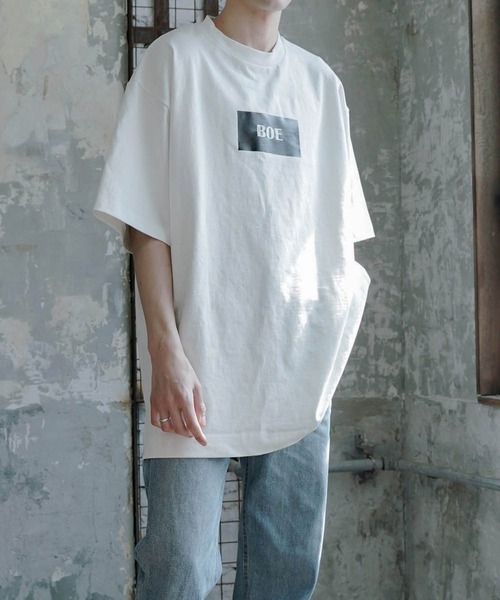 me+em select（ミームセレクト）の「ロゴビックTシャツ（Tシャツ/カットソー・メンズ・ホワイト/ブラック・FREE）」の7枚目の写真