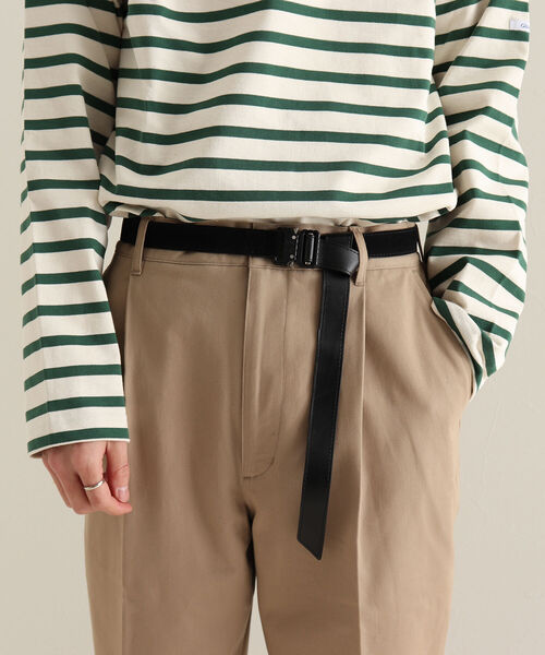 GLOSTER（グロスター）の「【GLOSTER/グロスター】スエードバックルベルト（ベルト・メンズ・ベージュ/ブラック・FREE）」の2枚目の写真