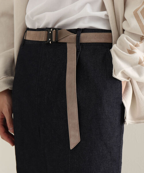 GLOSTER（グロスター）の「【GLOSTER/グロスター】スエードバックルベルト（ベルト・メンズ・ベージュ/ブラック・FREE）」の8枚目の写真