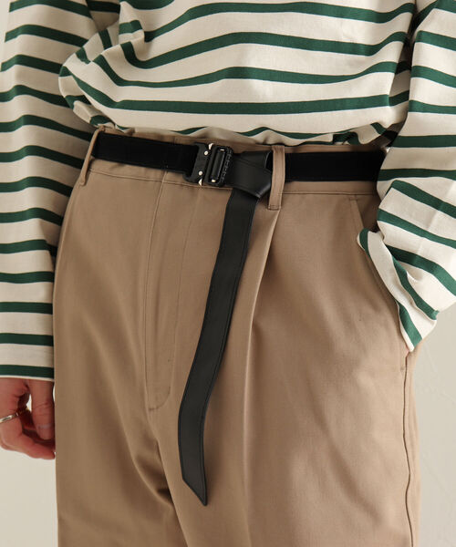 GLOSTER（グロスター）の「【GLOSTER/グロスター】スエードバックルベルト（ベルト・メンズ・ベージュ/ブラック・FREE）」の3枚目の写真