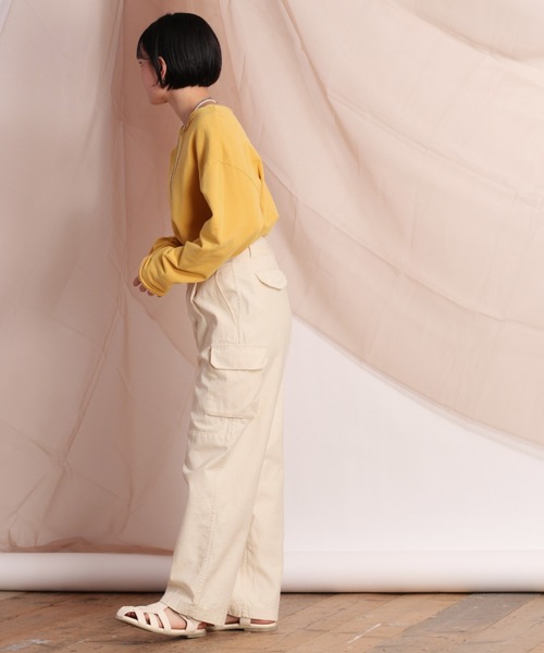 cepo（セポ）の「レースキリカエカーゴパンツ（カーゴパンツ・レディース・オフホワイト/オリーブ・M）」の7枚目の写真