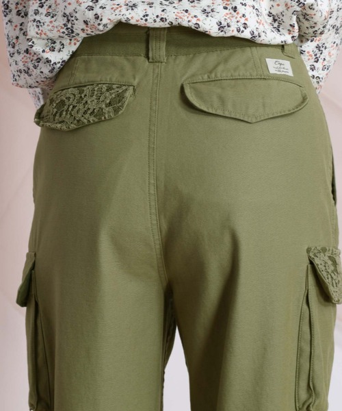 cepo（セポ）の「レースキリカエカーゴパンツ（カーゴパンツ・レディース・オフホワイト/オリーブ・M）」の17枚目の写真