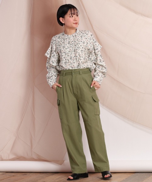 cepo（セポ）の「レースキリカエカーゴパンツ（カーゴパンツ・レディース・オフホワイト/オリーブ・M）」の18枚目の写真