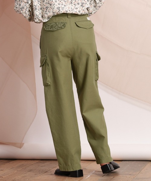 cepo（セポ）の「レースキリカエカーゴパンツ（カーゴパンツ・レディース・オフホワイト/オリーブ・M）」の11枚目の写真