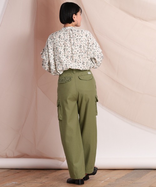 cepo（セポ）の「レースキリカエカーゴパンツ（カーゴパンツ・レディース・オフホワイト/オリーブ・M）」の19枚目の写真