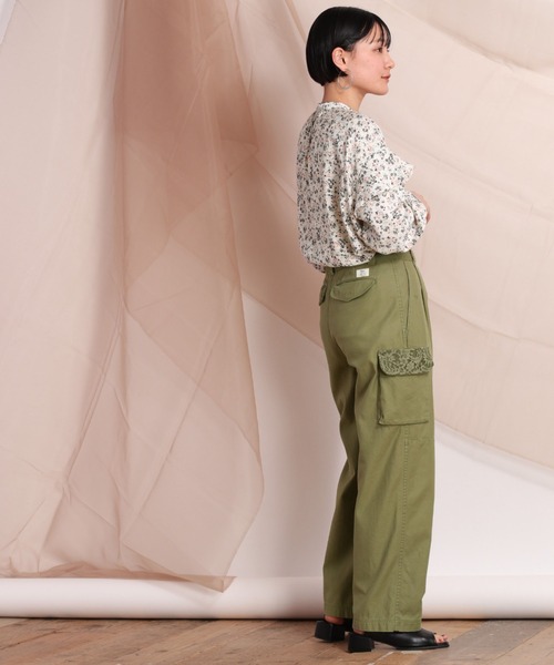 cepo（セポ）の「レースキリカエカーゴパンツ（カーゴパンツ・レディース・オフホワイト/オリーブ・M）」の20枚目の写真