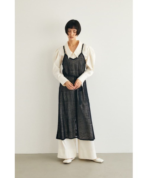 M_（エムアンダーバー）の「【M_】MESH KNIT ドレス（ワンピース