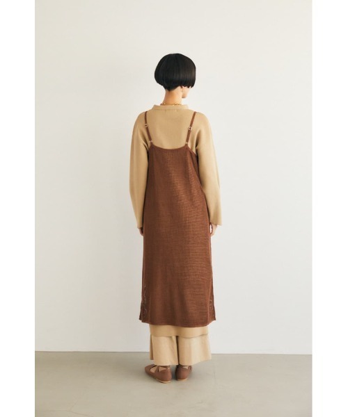 M_（エムアンダーバー）の「【M_】MESH KNIT ドレス（ワンピース・レディース・ブラック/ブラウン/ライトグリーン・FREE）」の12枚目の写真