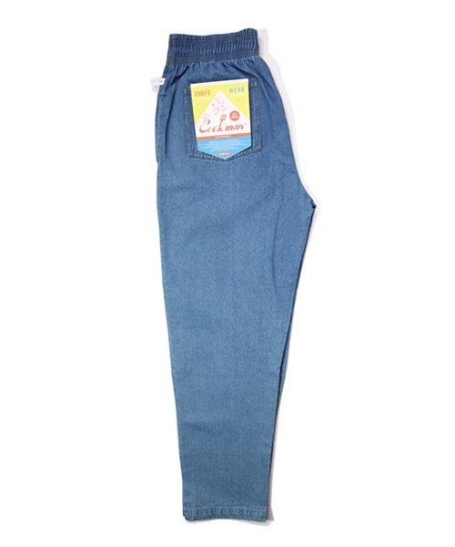 COOKMAN(クックマン)の「Cookman クックマン シェフパンツ イージーパンツ Denim Light Blue デニム ライトブルー(デニムパンツ・メンズ・ライトブルー・MEDIUM/LARGE/SMALL/X-LARGE)」の2枚目の写真