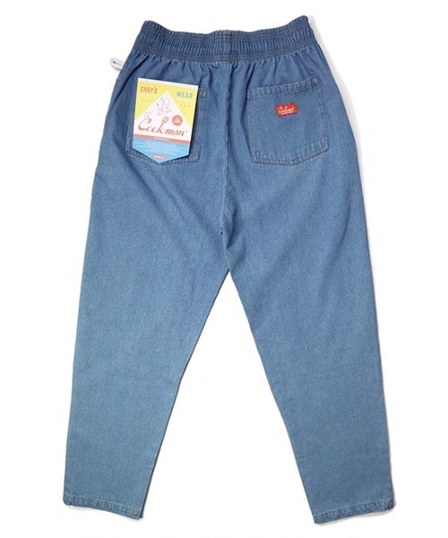 COOKMAN(クックマン)の「Cookman クックマン シェフパンツ イージーパンツ Denim Light Blue デニム ライトブルー(デニムパンツ・メンズ・ライトブルー・MEDIUM/LARGE/SMALL/X-LARGE)」の4枚目の写真