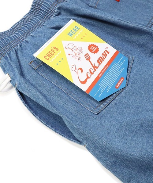 COOKMAN(クックマン)の「Cookman クックマン シェフパンツ イージーパンツ Denim Light Blue デニム ライトブルー(デニムパンツ・メンズ・ライトブルー・MEDIUM/LARGE/SMALL/X-LARGE)」の5枚目の写真