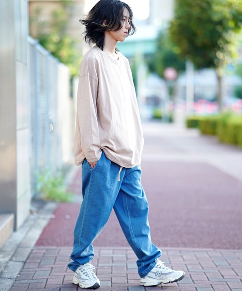 Cookman クックマン シェフパンツ イージーパンツ Denim Light Blue