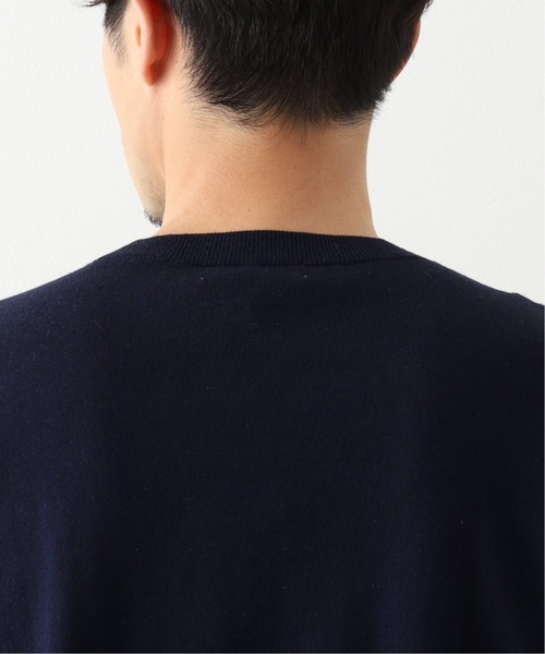 417 EDIFICE（フォーワンセブンエディフィス）の「ハイゲージライトウエイトプルオーバー（ニット/セーター・メンズ・ホワイト/ネイビー・SMALL/MEDIUM/LARGE）」の3枚目の写真