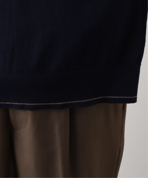 417 EDIFICE（フォーワンセブンエディフィス）の「ハイゲージライトウエイトプルオーバー（ニット/セーター・メンズ・ホワイト/ネイビー・SMALL/MEDIUM/LARGE）」の11枚目の写真