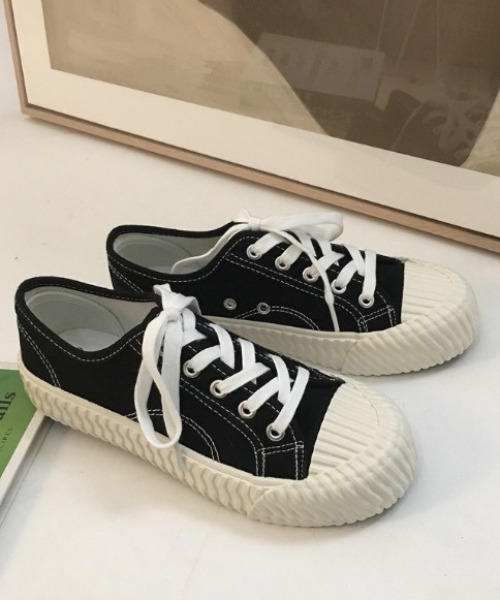 MANGROVE（マングローブ）の「ガムソールベーシックスニーカー（スニーカー・レディース・ホワイト/ライトブルー/ブラック/ベージュ/ミント/ホワイト×ブラック/ライトピンク/ホワイト×ブラウン・SMALL/MEDIUM/LARGE）」の4枚目の写真