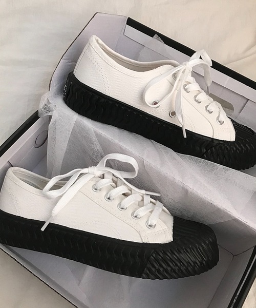 MANGROVE（マングローブ）の「ガムソールベーシックスニーカー（スニーカー・レディース・ホワイト/ライトブルー/ブラック/ベージュ/ミント/ホワイト×ブラック/ライトピンク/ホワイト×ブラウン・SMALL/MEDIUM/LARGE）」の9枚目の写真