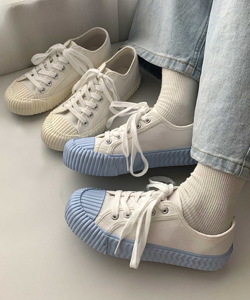 MANGROVE（マングローブ）の「ガムソールベーシックスニーカー（スニーカー・レディース・ホワイト/ライトブルー/ブラック/ベージュ/ミント/ホワイト×ブラック/ライトピンク/ホワイト×ブラウン・SMALL/MEDIUM/LARGE）」の20枚目の写真