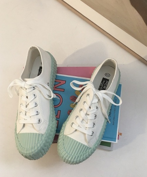 MANGROVE（マングローブ）の「ガムソールベーシックスニーカー（スニーカー・レディース・ホワイト/ライトブルー/ブラック/ベージュ/ミント/ホワイト×ブラック/ライトピンク/ホワイト×ブラウン・SMALL/MEDIUM/LARGE）」の16枚目の写真