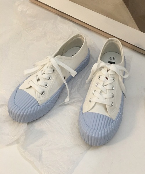 MANGROVE（マングローブ）の「ガムソールベーシックスニーカー（スニーカー・レディース・ホワイト/ライトブルー/ブラック/ベージュ/ミント/ホワイト×ブラック/ライトピンク/ホワイト×ブラウン・SMALL/MEDIUM/LARGE）」の12枚目の写真