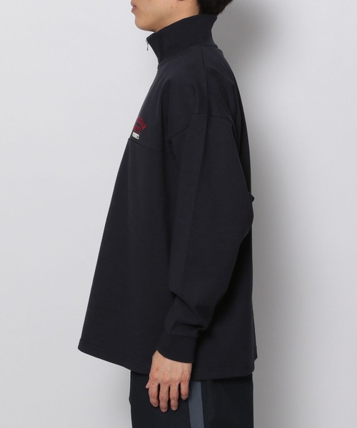 niko and...（ニコアンド）の「スタンドハーフジッププルオーバー（Tシャツ/カットソー・メンズ・ネイビー/オフホワイト/グリーン・MEDIUM/LARGE）」の8枚目の写真