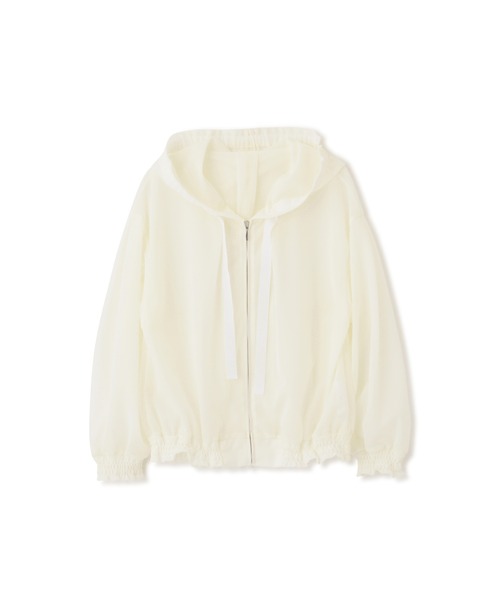 JILL STUART(ジルスチュアート)の「◆シアーフーディー(ブルゾン・レディース・ブルー/ホワイト/ブラック・FREE)」の16枚目の写真