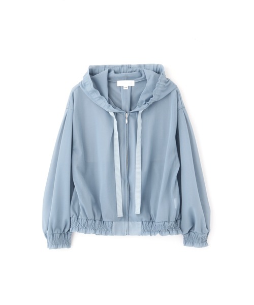 JILL STUART(ジルスチュアート)の「◆シアーフーディー(ブルゾン・レディース・ブルー/ホワイト/ブラック・FREE)」の18枚目の写真